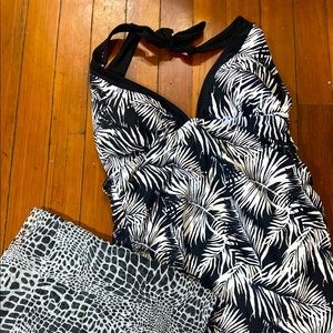 YBL swim top and sarong